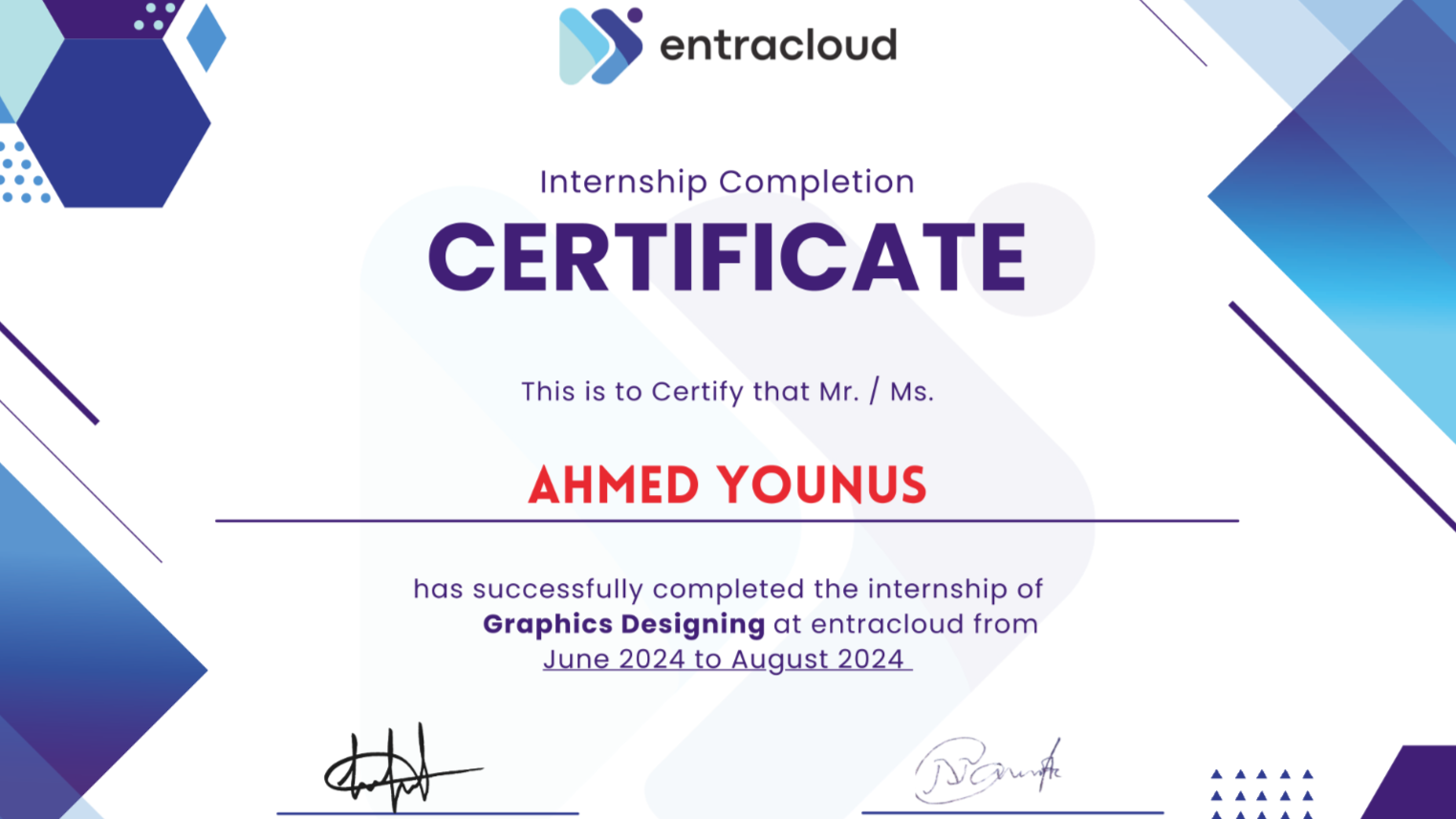 Internee Graphic Designer